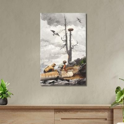 The Eagle'S Nest Winslow Homer whm212 canvas print 