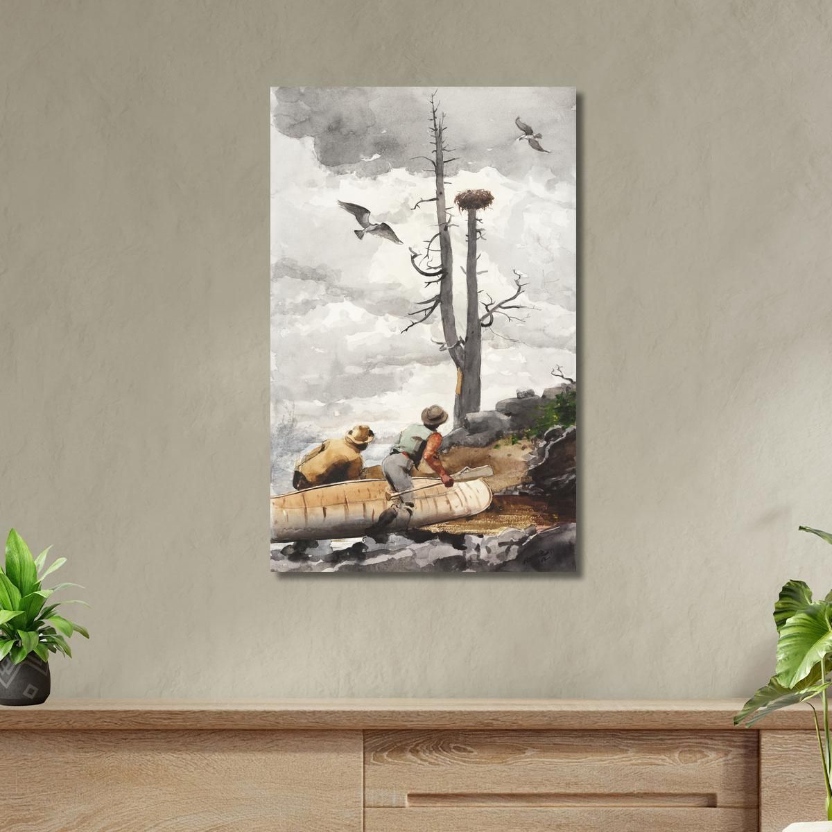The Eagle'S Nest Winslow Homer whm212 canvas print 