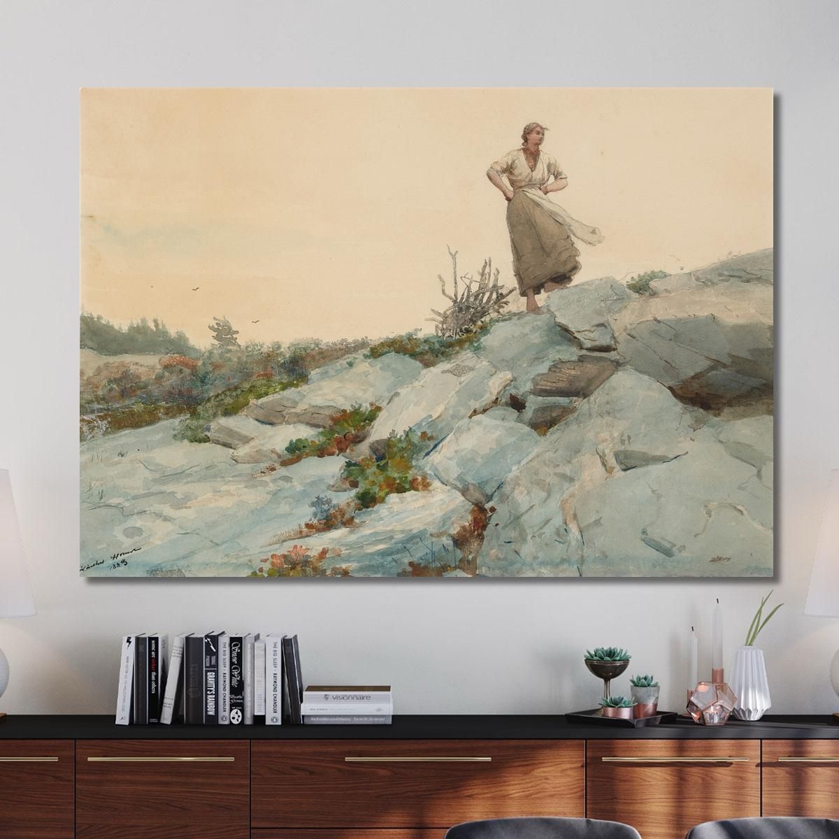 The Faggot Gatherer Winslow Homer whm214 canvas print 