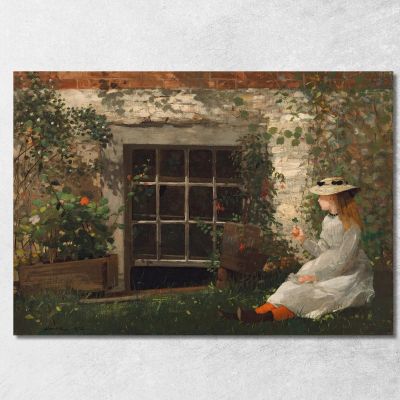 The Four-Leaf Clover Winslow Homer whm217 canvas print 