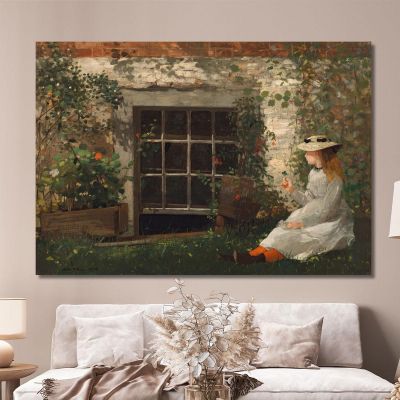 The Four-Leaf Clover Winslow Homer whm217 canvas print 