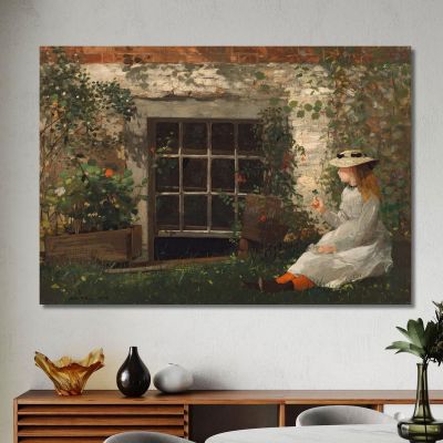 The Four-Leaf Clover Winslow Homer whm217 canvas print 