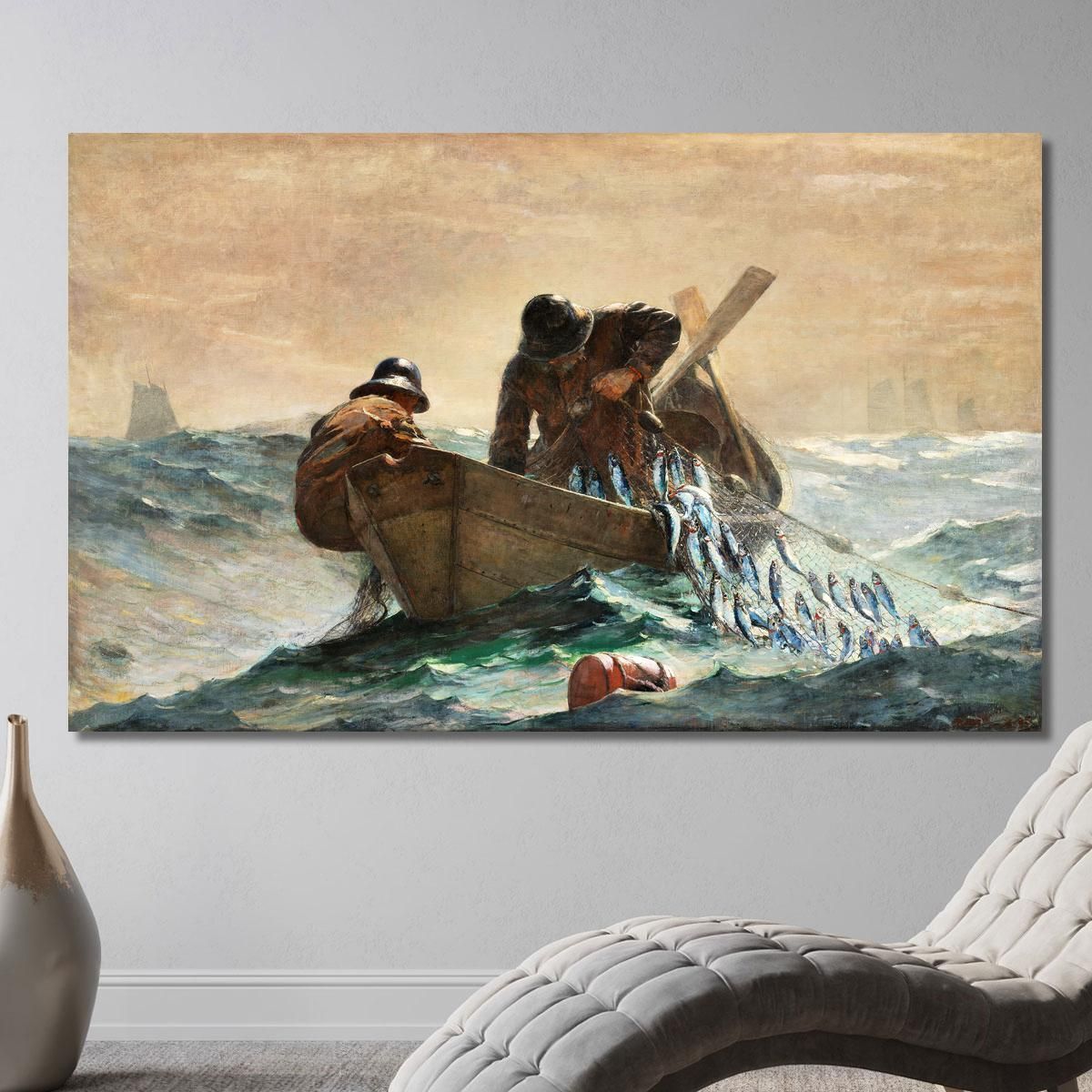 The Herring Net Winslow Homer whm224 canvas print 