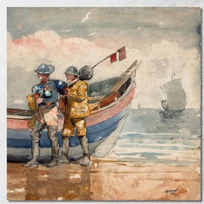 The Return Tynemouth Winslow Homer whm237 canvas print 
