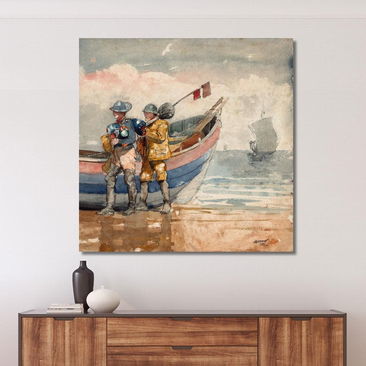 The Return Tynemouth Winslow Homer whm237 canvas print 