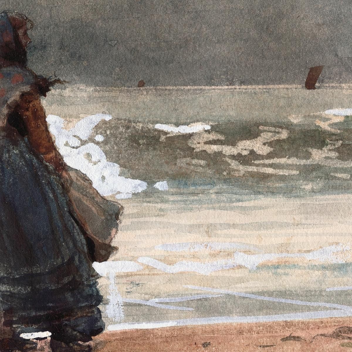 The Watcher Tynemouth Winslow Homer whm242 canvas print