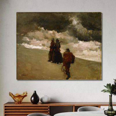 To The Rescue Winslow Homer whm249 canvas print 