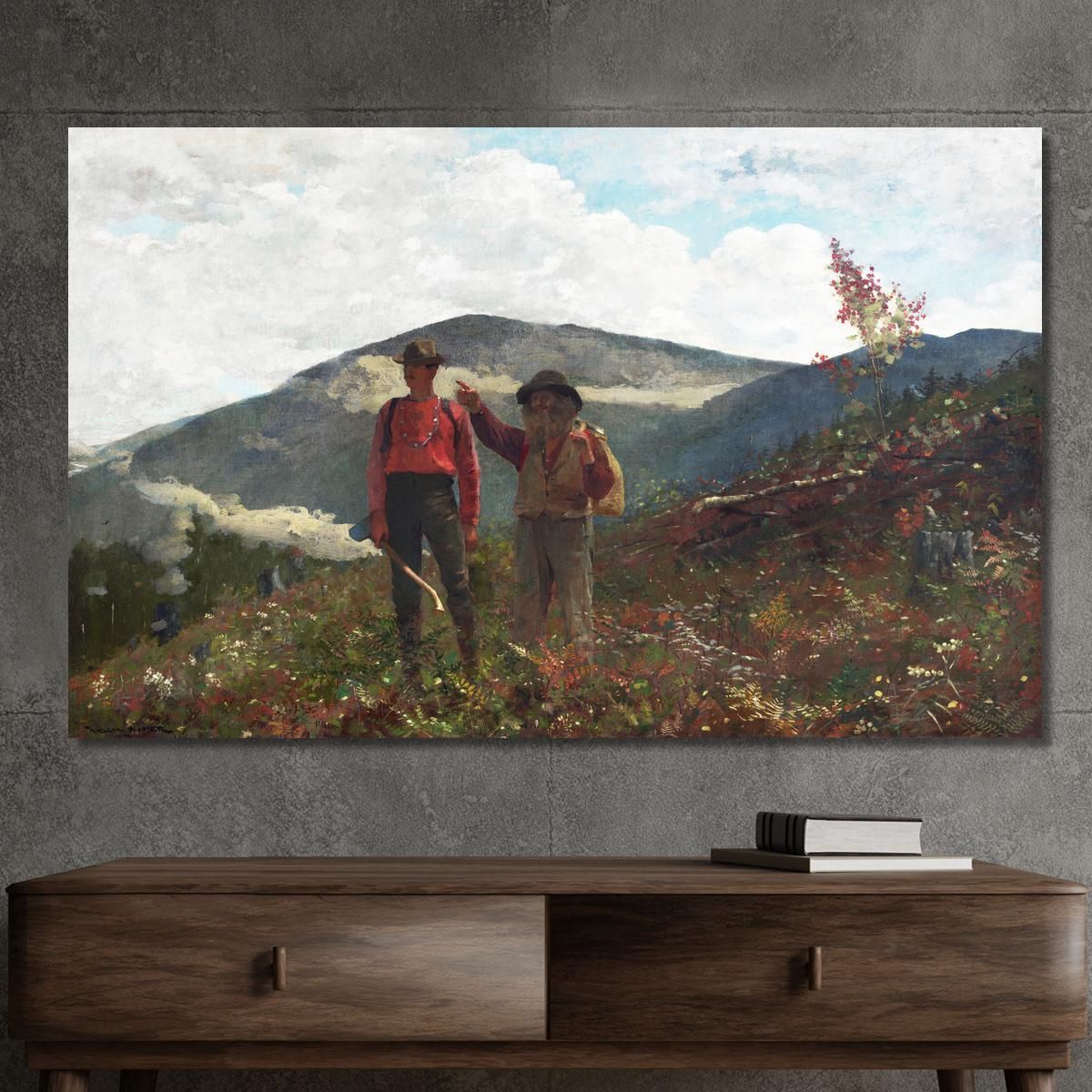 Two Guides Winslow Homer whm253 canvas print 