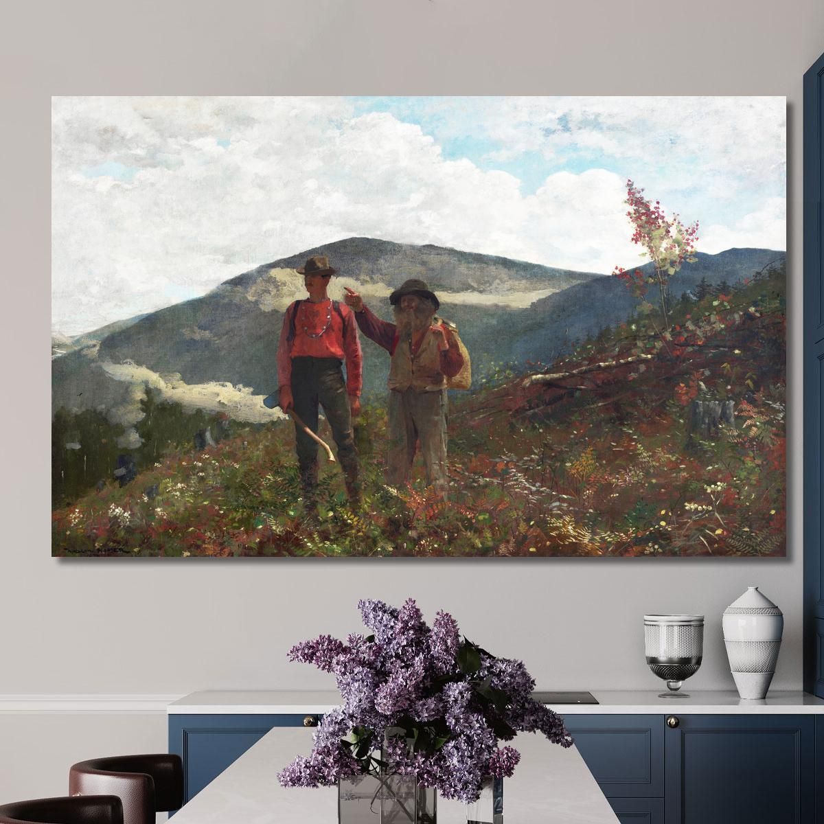 Two Guides Winslow Homer whm253 canvas print 
