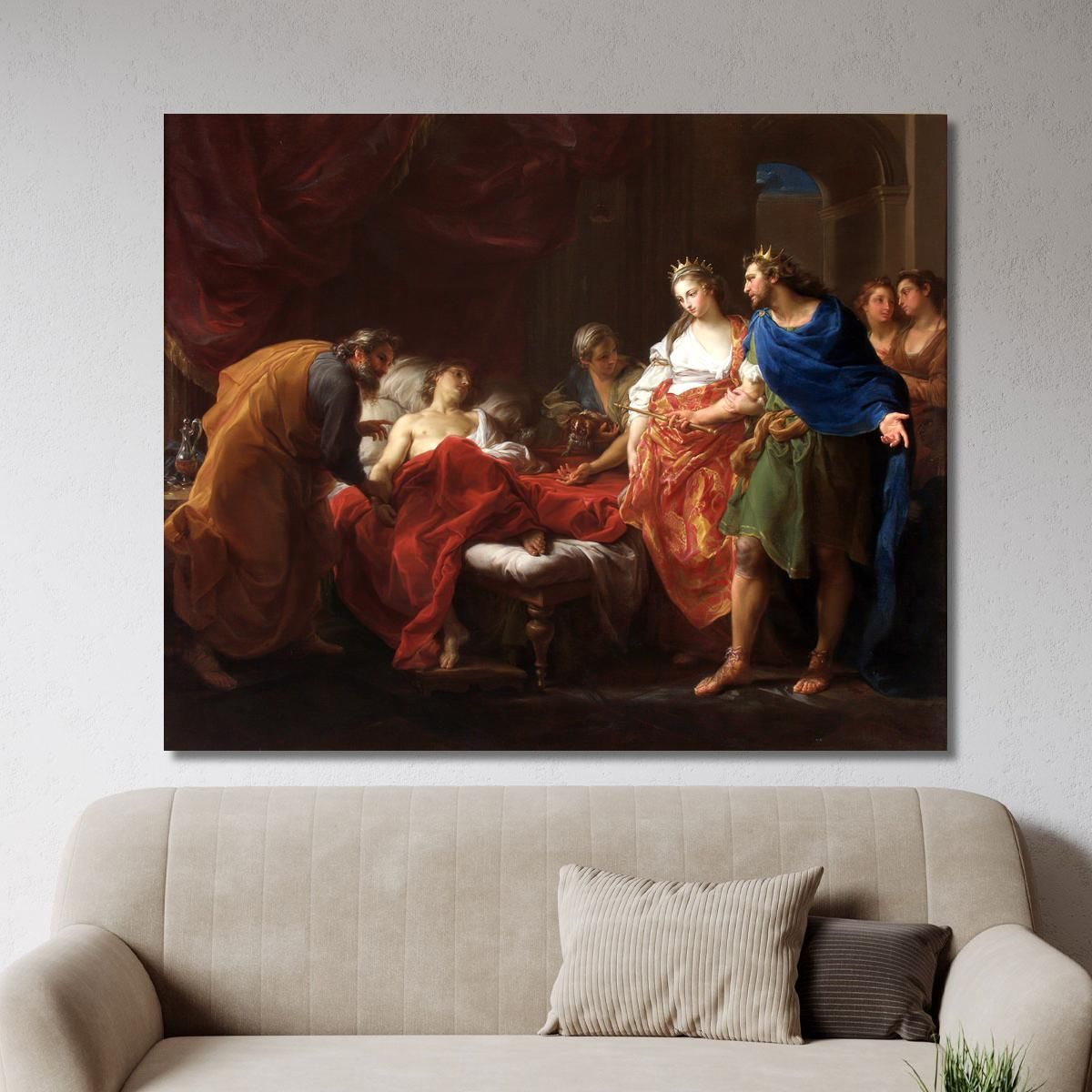 Antiochus And Stratonice Pompeo Batoni pbt4 canvas print 