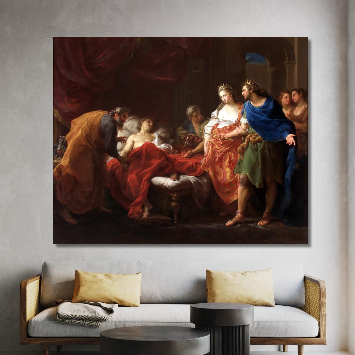 Antiochus And Stratonice Pompeo Batoni pbt4 canvas print 