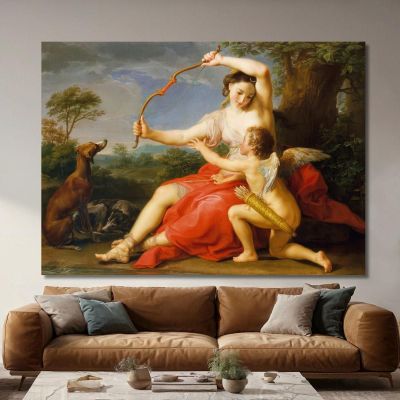 Diana And Cupid Pompeo Batoni pbt10 canvas print 