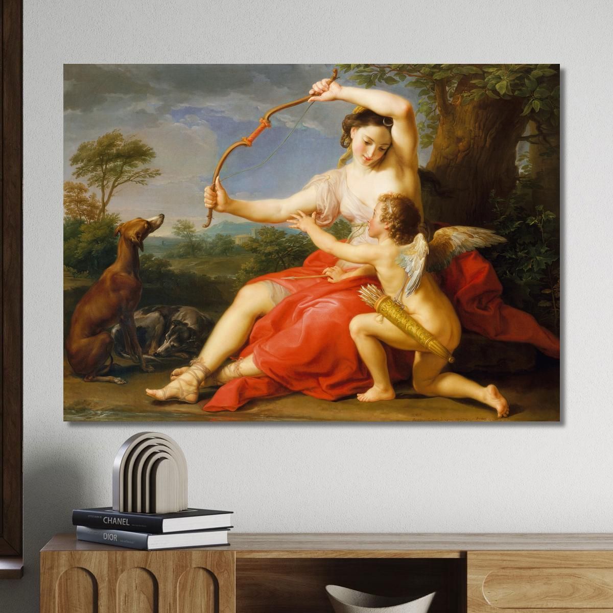 Diana And Cupid Pompeo Batoni pbt10 canvas print 