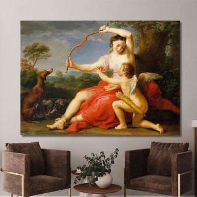 Diana And Cupid Pompeo Batoni pbt10 canvas print 