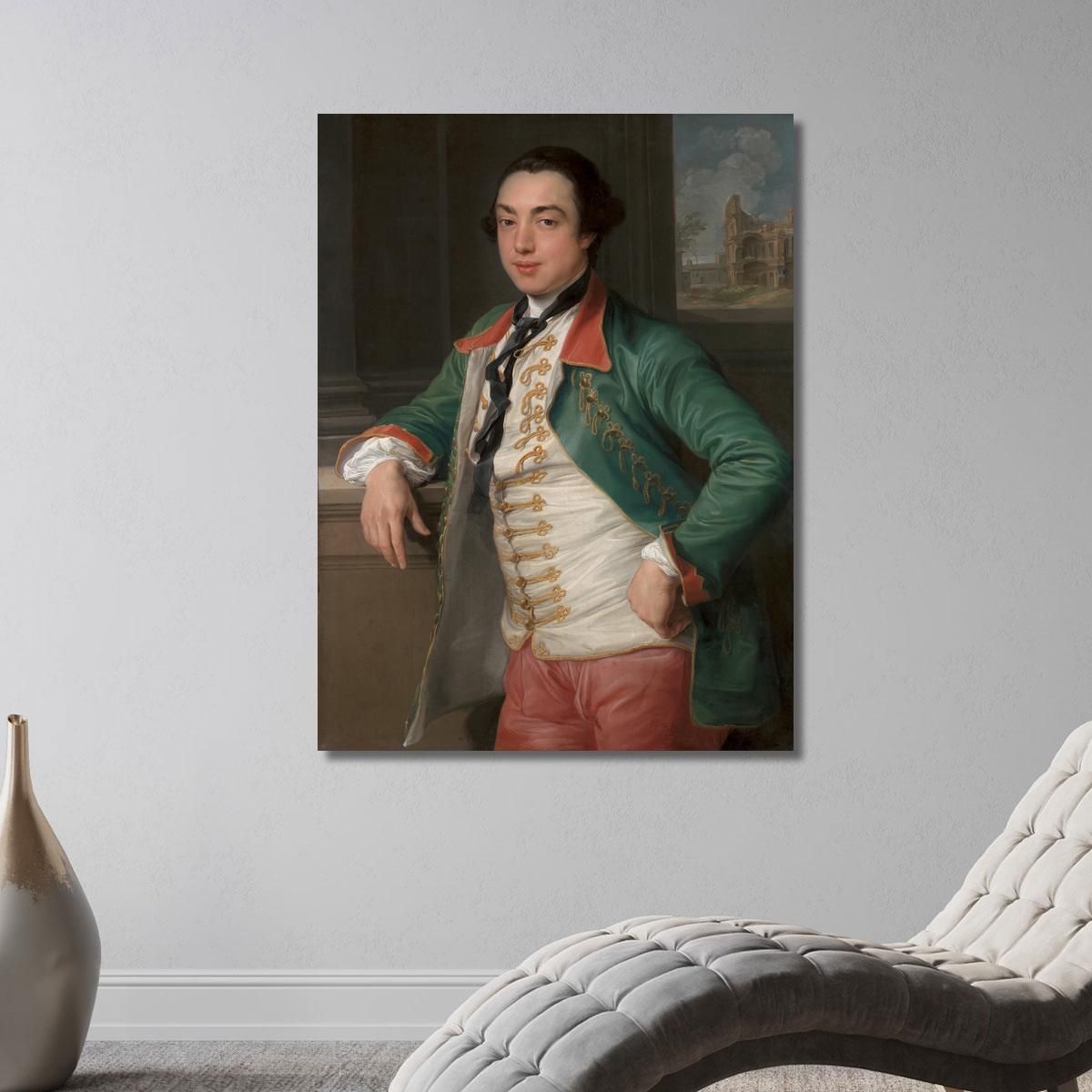 James Caulfeild Fourth Viscount Charlemont Later First Earl Of Charlemont Pompeo Batoni pbt15 canvas print 