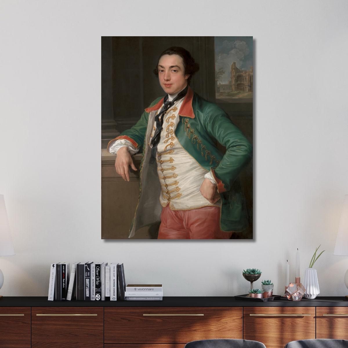 James Caulfeild Fourth Viscount Charlemont Later First Earl Of Charlemont Pompeo Batoni pbt15 canvas print 