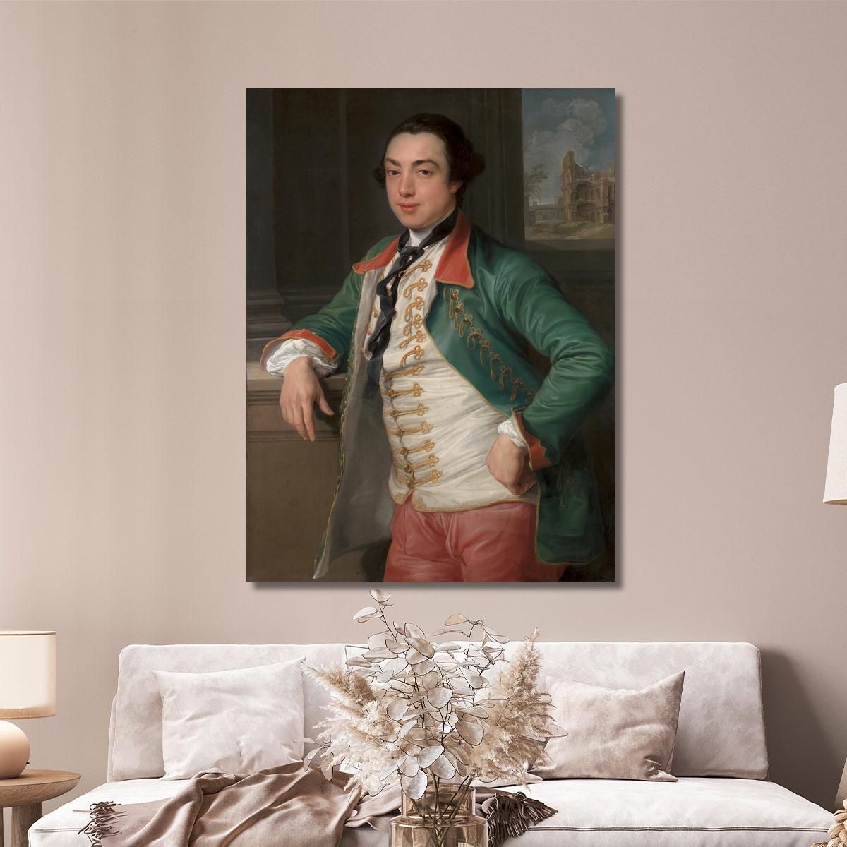 James Caulfeild Fourth Viscount Charlemont Later First Earl Of Charlemont Pompeo Batoni pbt15 canvas print 