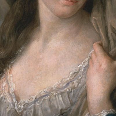 Portrait Of A Woman Traditionally Identified As Margaret Stuart Lady Hippisley Pompeo Batoni pbt28 canvas print