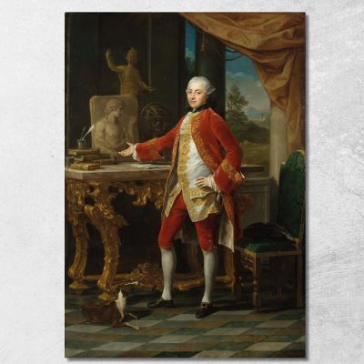 Portrait Of A Young Man Pompeo Batoni pbt29 canvas print 