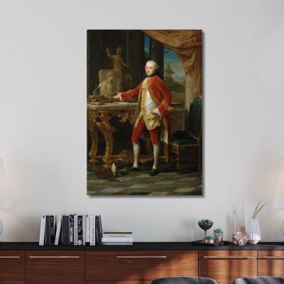 Portrait Of A Young Man Pompeo Batoni pbt29 canvas print 