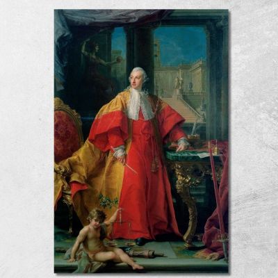 Portrait Of Abbondio Rezzonico Pompeo Batoni pbt30 canvas print 