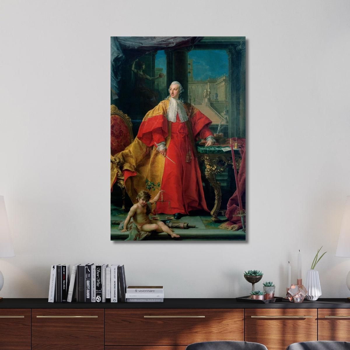 Portrait Of Abbondio Rezzonico Pompeo Batoni pbt30 canvas print 