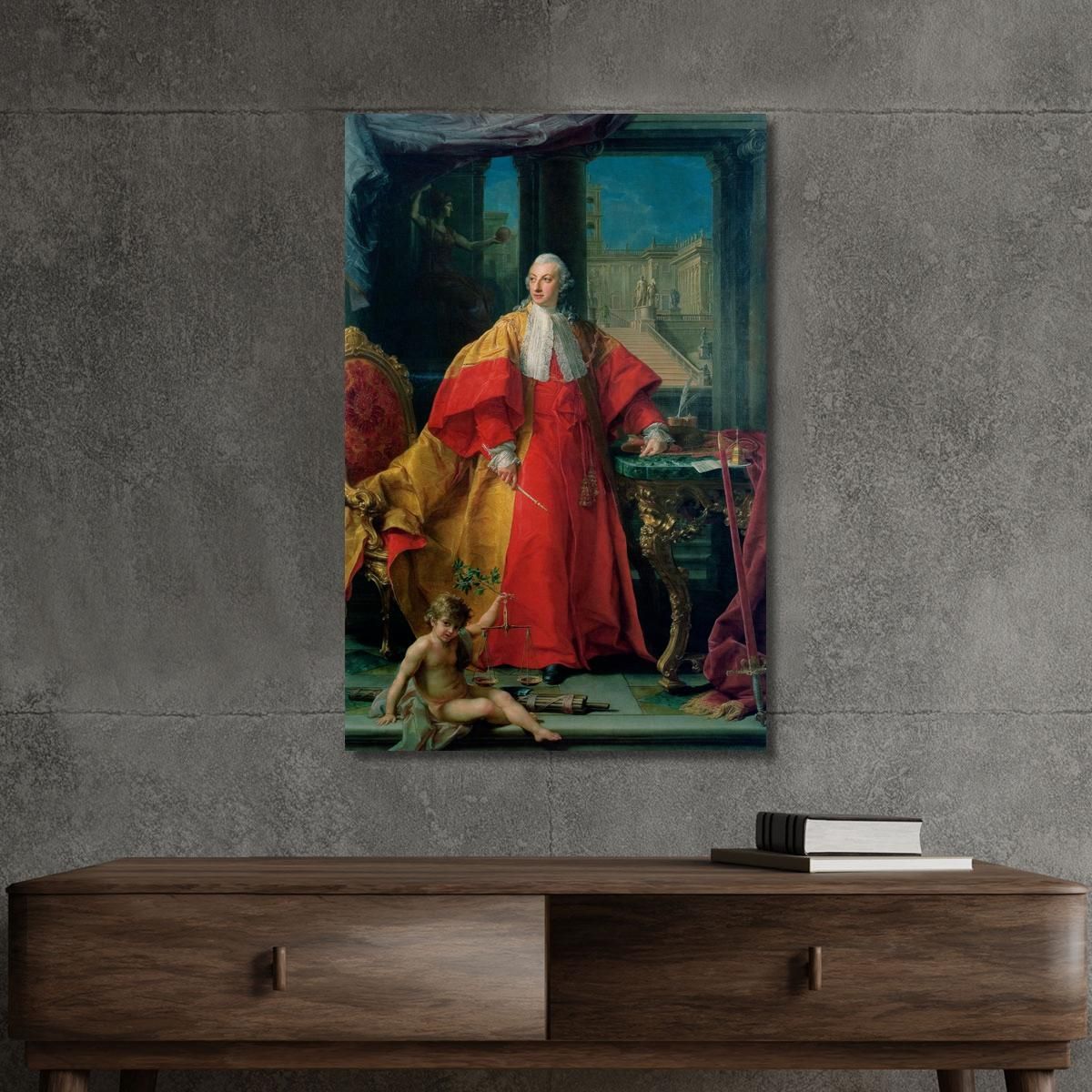 Portrait Of Abbondio Rezzonico Pompeo Batoni pbt30 canvas print 