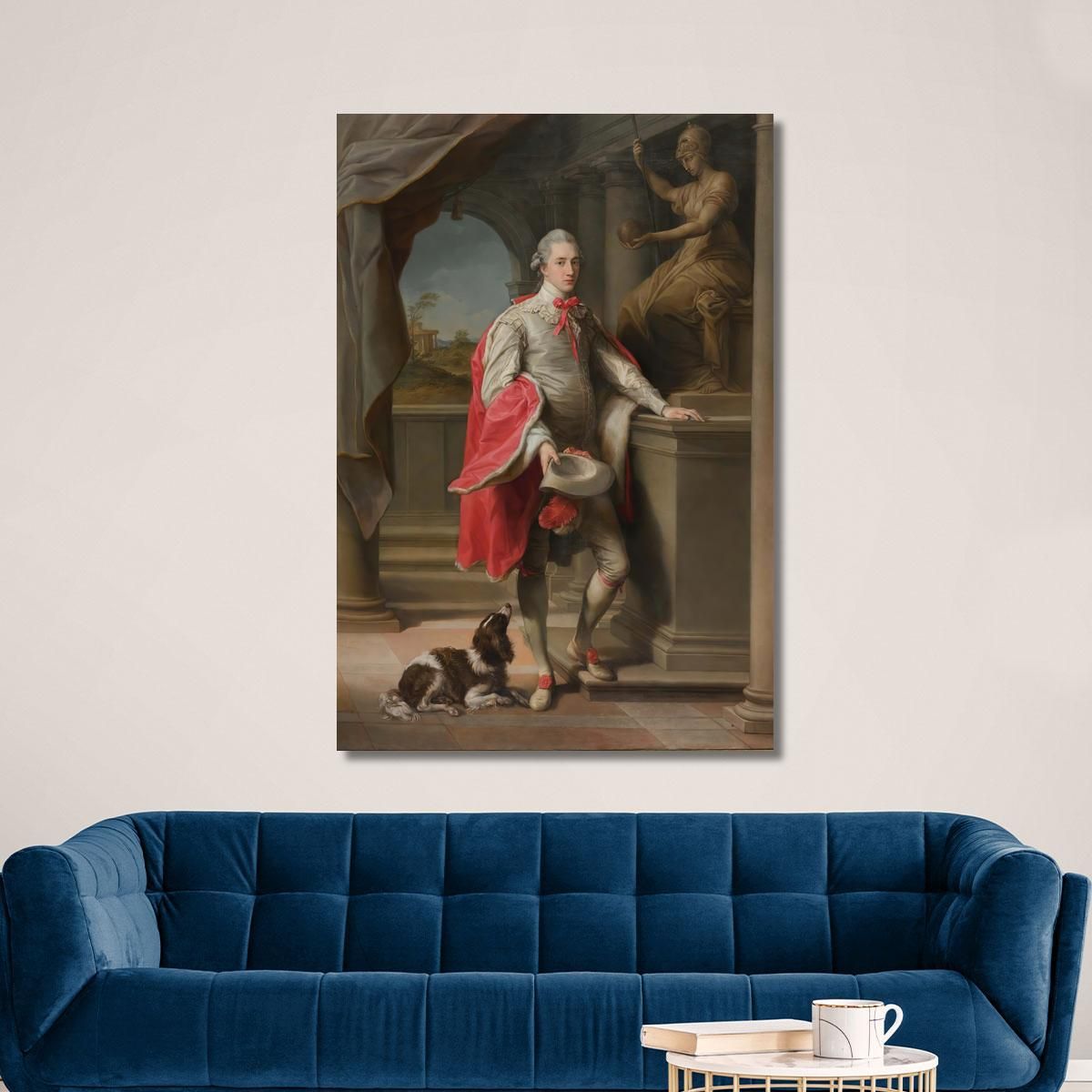 Portrait Of John 3Rd Baron Monson Of Burton Pompeo Batoni pbt34 canvas print 