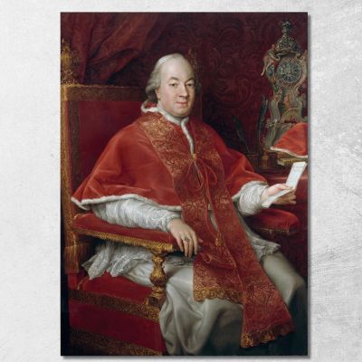 Portrait Of Pope Pius Vi Giovanni Angelo Braschi Pompeo Batoni pbt37 canvas print 