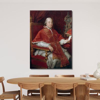 Portrait Of Pope Pius Vi Giovanni Angelo Braschi Pompeo Batoni pbt37 canvas print 