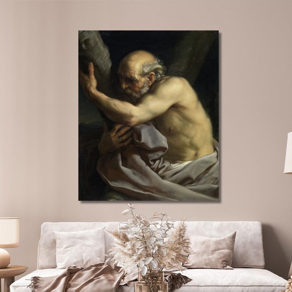 Saint Andrew Pompeo Batoni pbt41 canvas print 