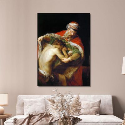 The Return Of The Prodigal Son Pompeo Batoni pbt51 canvas print 