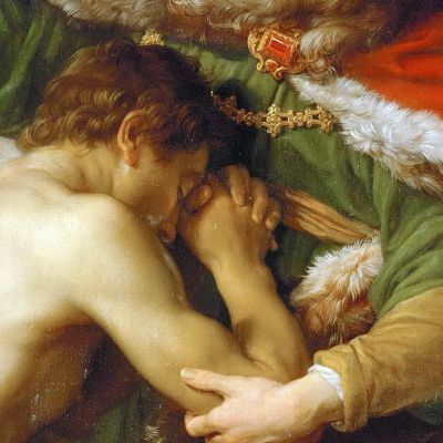 The Return Of The Prodigal Son Pompeo Batoni pbt51 canvas print