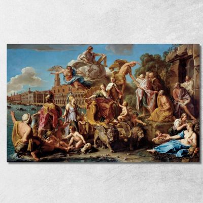 The Triumph Of Venice Pompeo Batoni pbt52 canvas print 