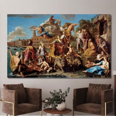 The Triumph Of Venice Pompeo Batoni pbt52 canvas print 