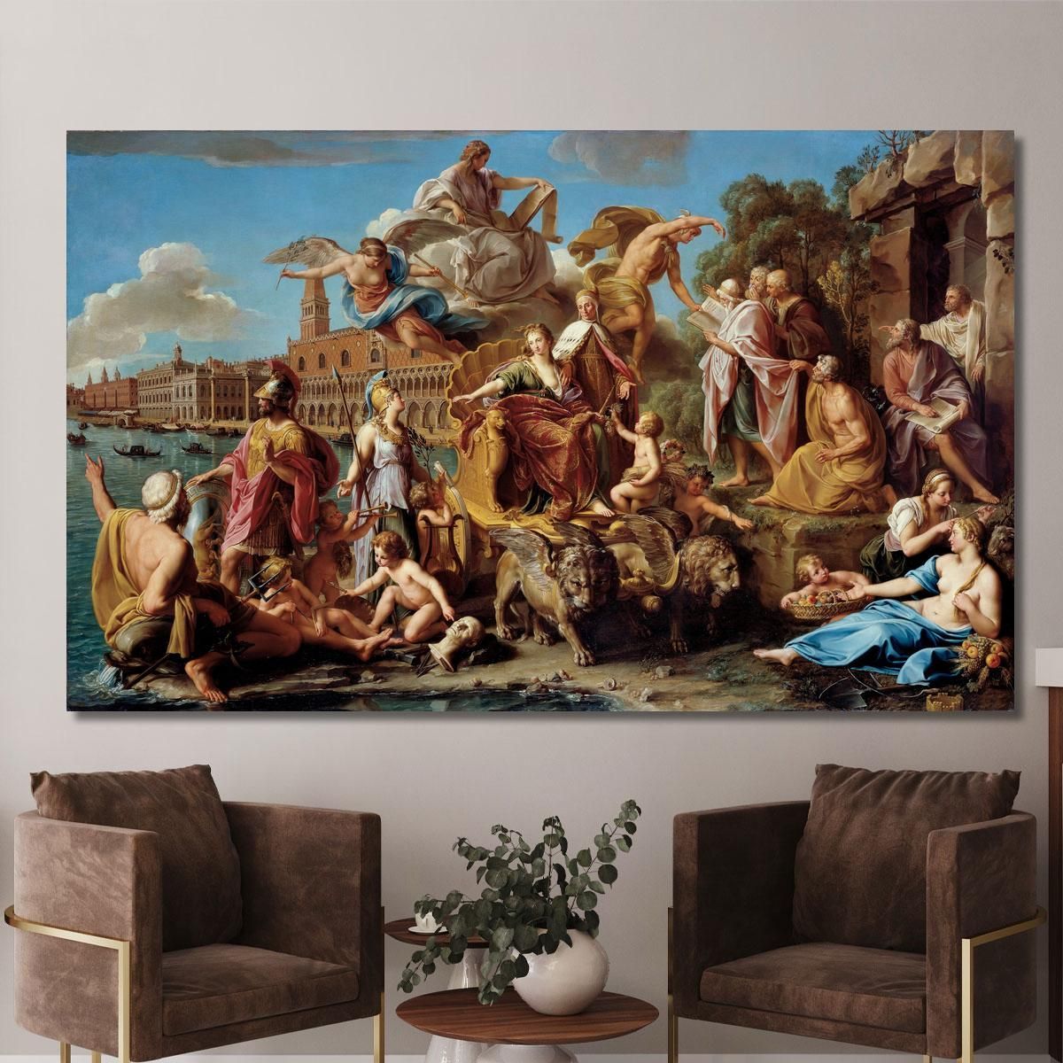 The Triumph Of Venice Pompeo Batoni pbt52 canvas print 