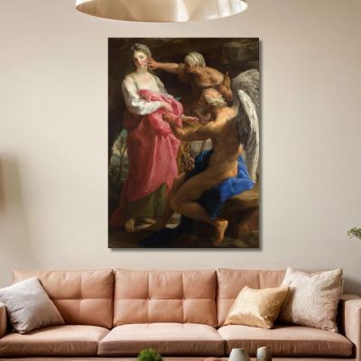 Time Orders Old Age To Destroy Beauty Pompeo Batoni pbt55 canvas print 