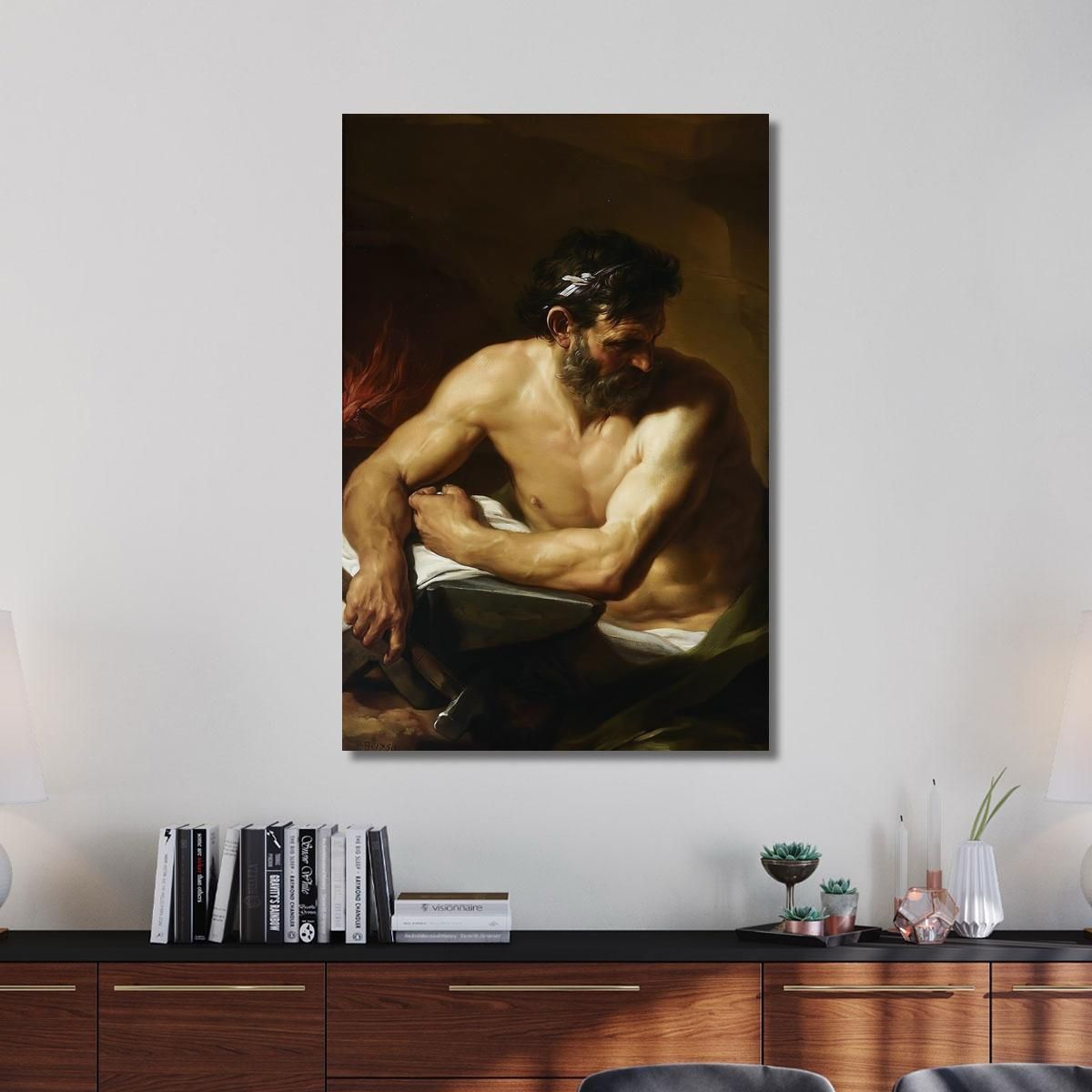 Vulcan Pompeo Batoni pbt58 canvas print 