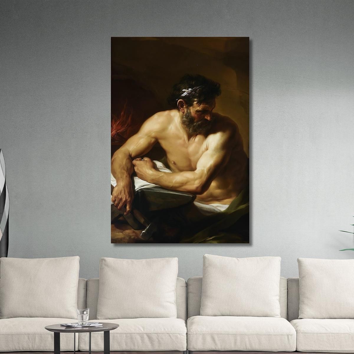 Vulcan Pompeo Batoni pbt58 canvas print 