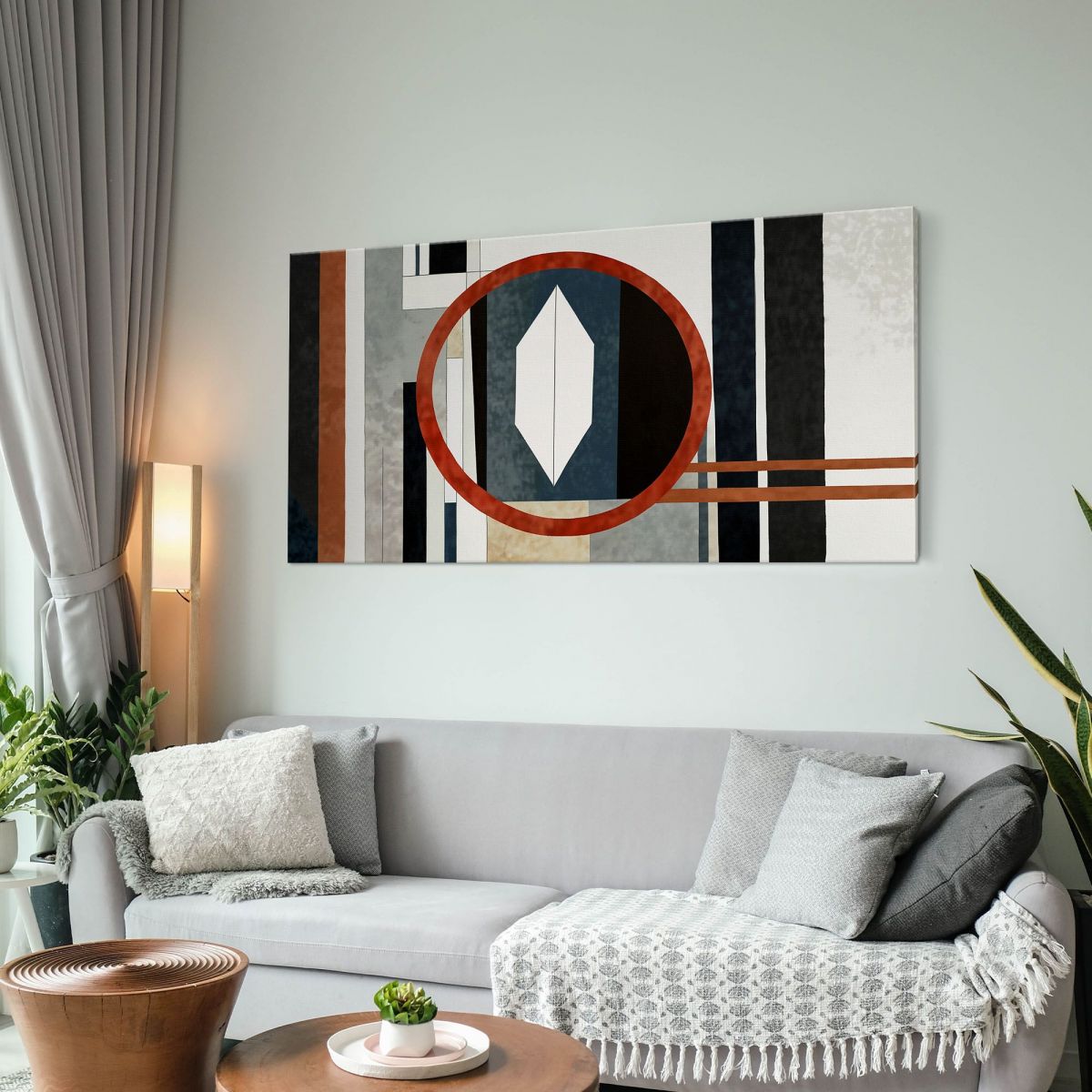 Framework Abstract Shapes Abstract Geometric Colors absh3 canvas print 