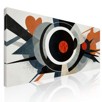 Abstract Shapes Painting Abstract Geometric Dynamism absh13 canvas print 