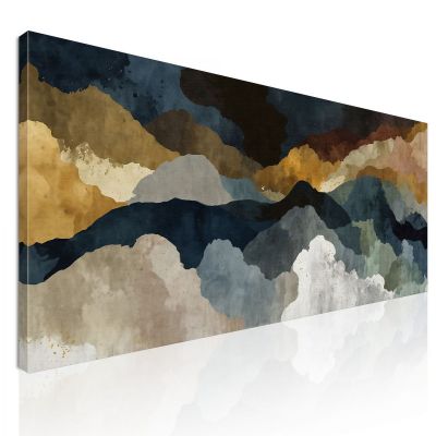 Framework Abstract Shapes Shades Of Natural Landscapes absh34 canvas print 