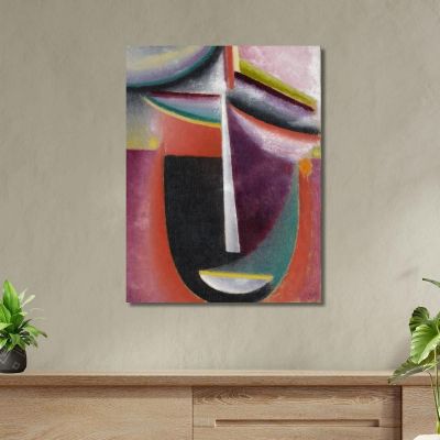 Abstract Head Mysterium Alexej von Jawlensky avj5 canvas print 