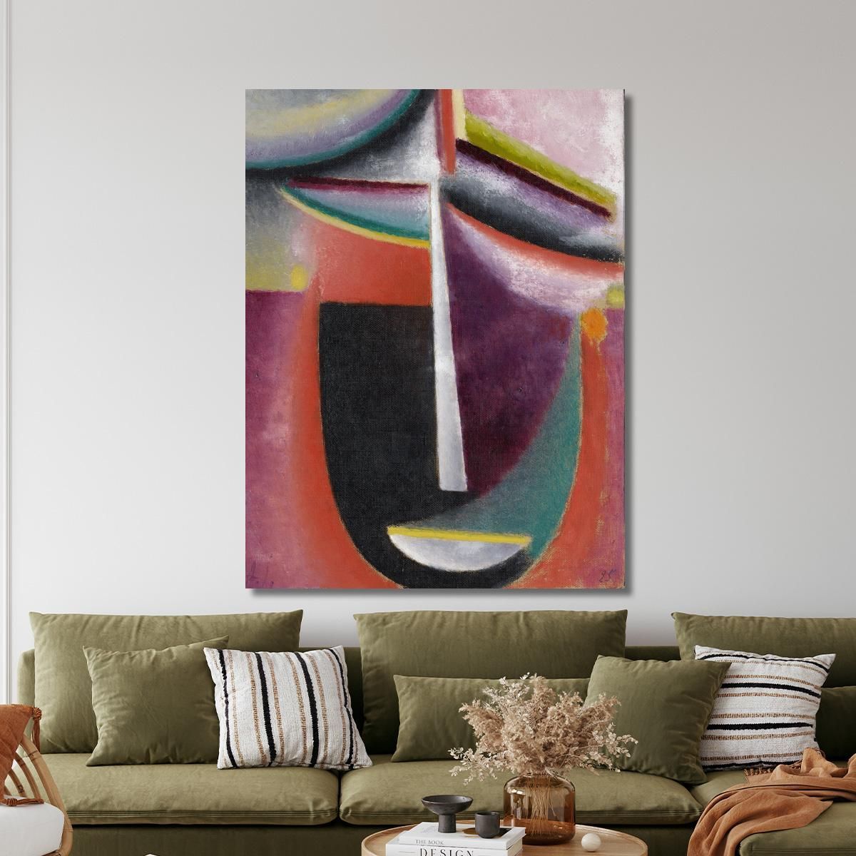 Abstract Head Mysterium Alexej von Jawlensky avj5 canvas print 