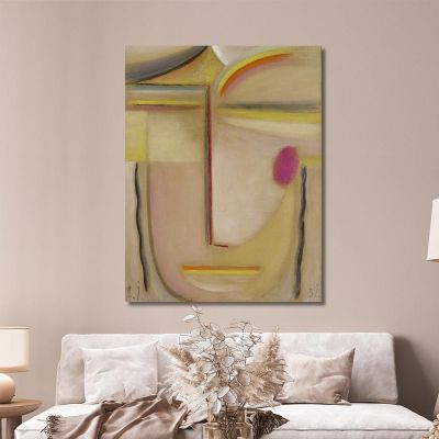 Abstract Head Gold And Pink Alexej von Jawlensky avj8 canvas print 