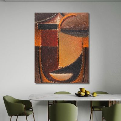 Abstract Head Orient Restrained Glow Alexej von Jawlensky avj12 canvas print 