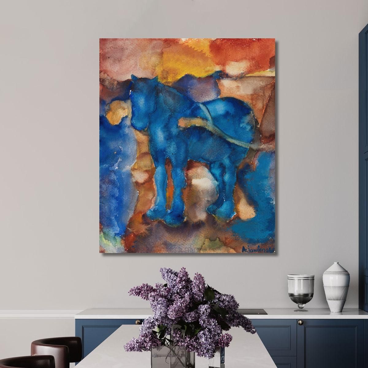 Blue Horse Alexej von Jawlensky avj15 canvas print 