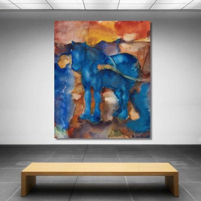 Blue Horse Alexej von Jawlensky avj15 canvas print 