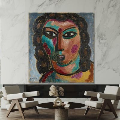 Brown Curls Alexej von Jawlensky avj18 canvas print 