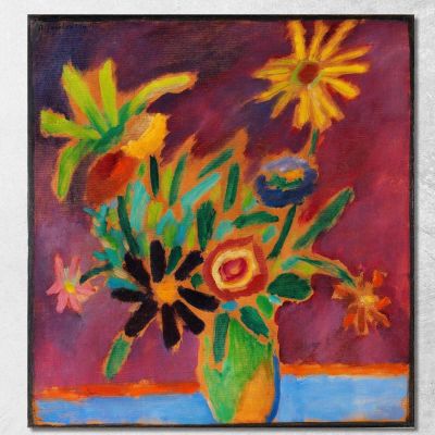 Colourful Flowers Alexej von Jawlensky avj20 canvas print 